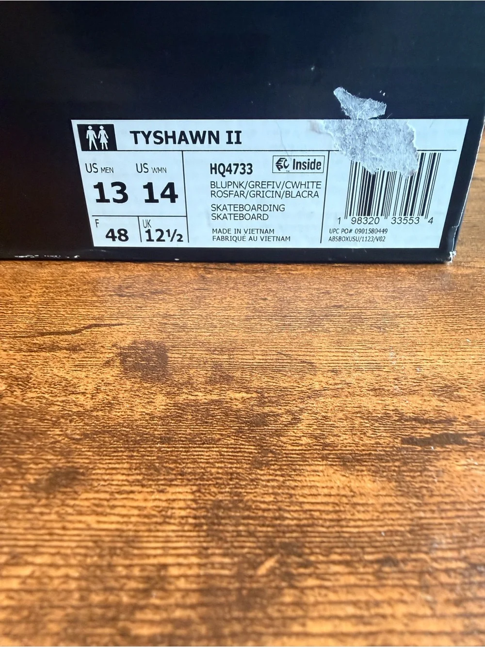 Adidas Tyshawn Pink and Gray Skate Shoes 13M